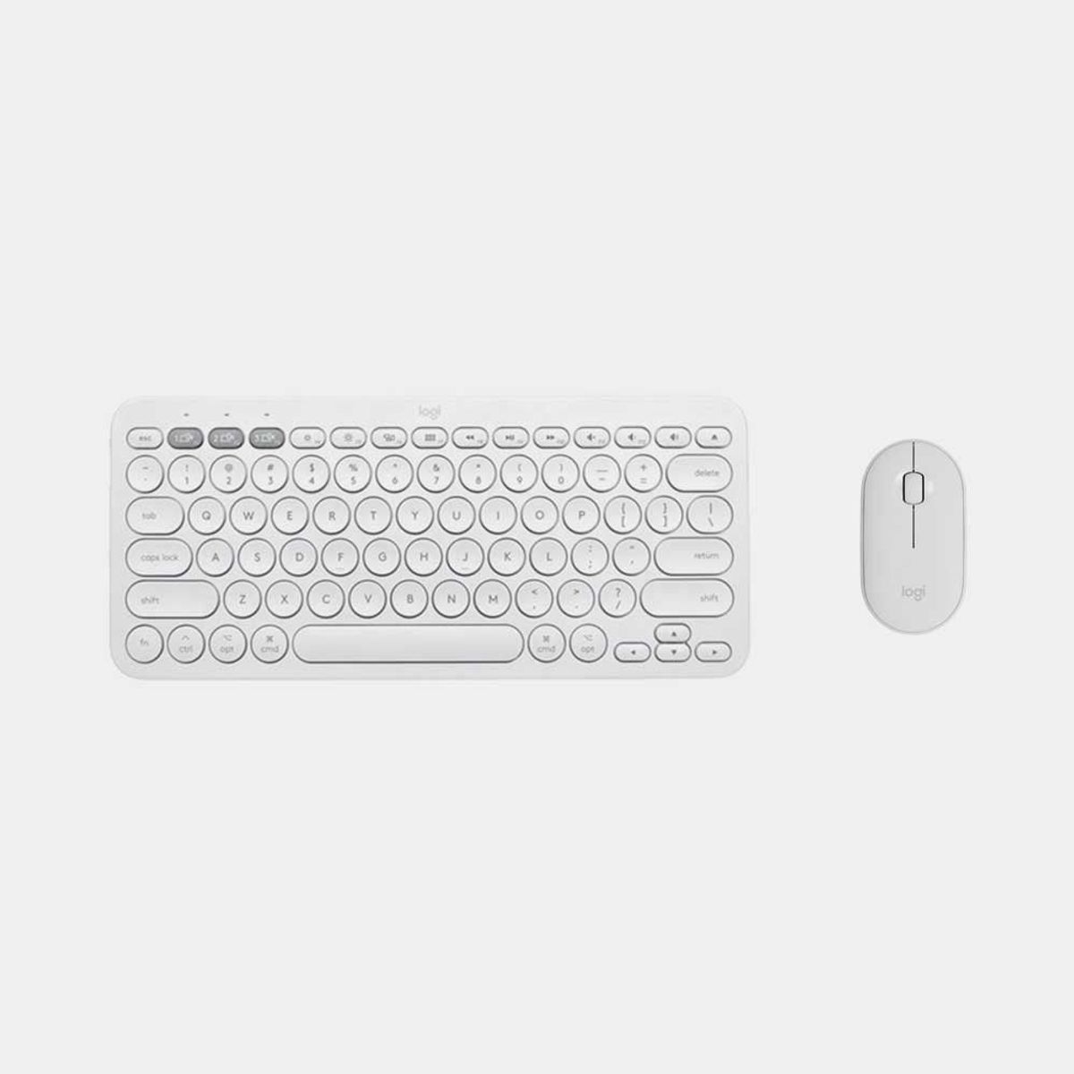 LOGITECH - Kit Teclado Y Mouse Logitech K380s +Mouse M350s Bt Inalámbrico blanco