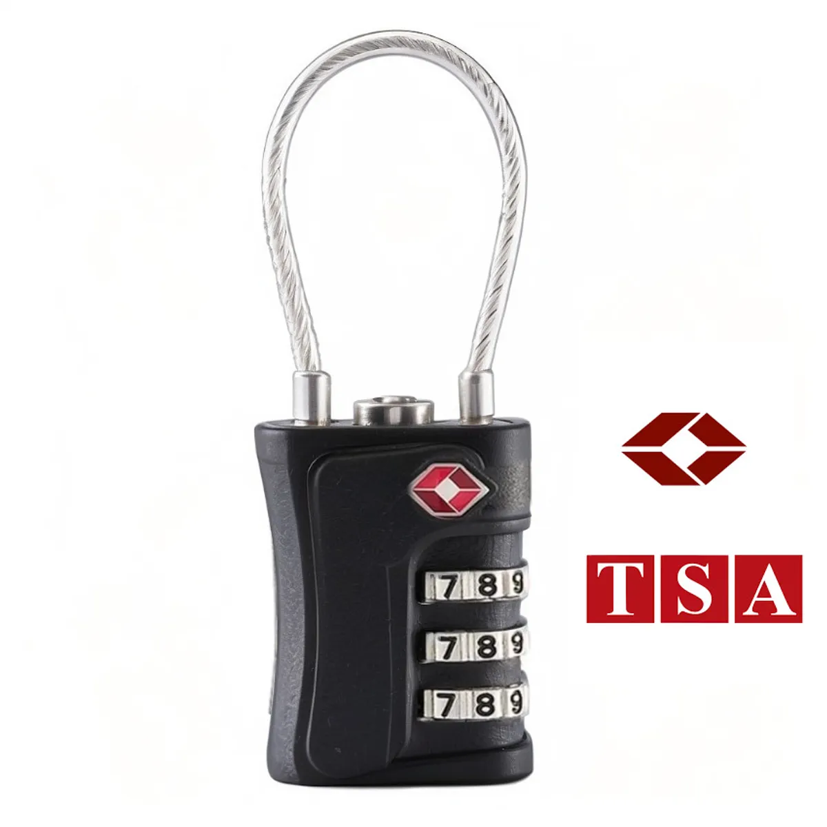 GENERICO - Candado con clave Tsa 007 Seguridad Mochila Casillero Locker