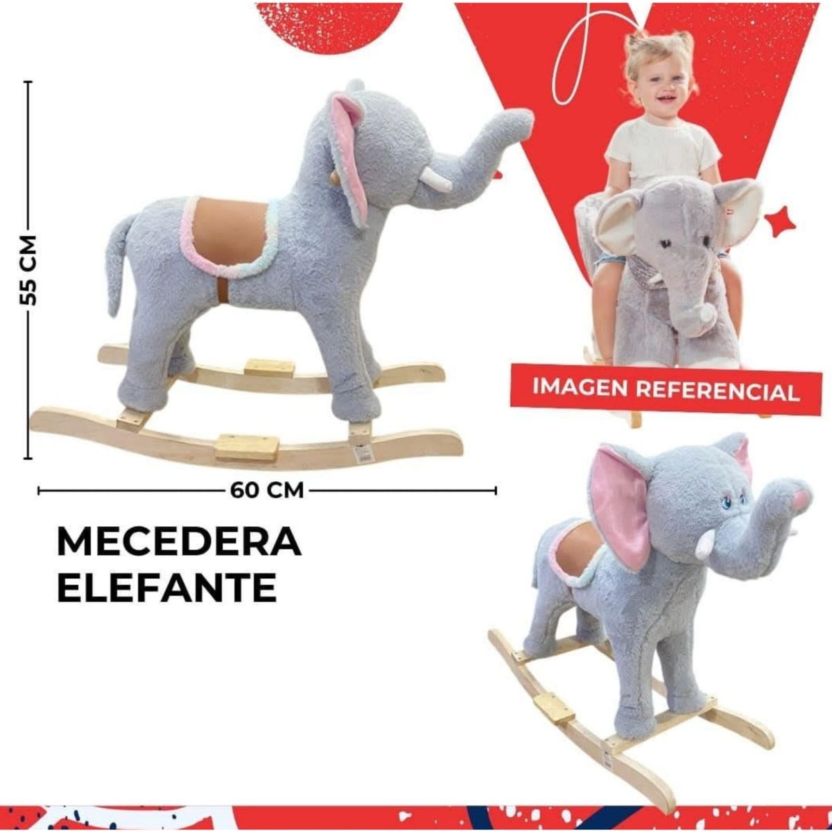 GENERICO - Elefante Mecedora Balancín