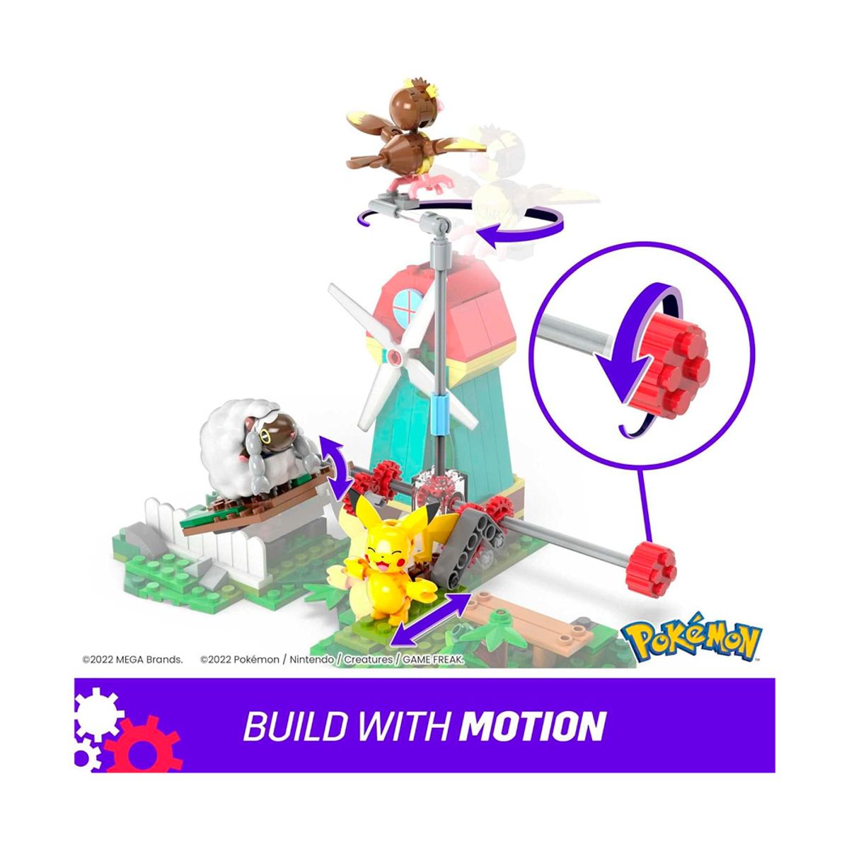 POKEMON - Pokemon Pikachu Pidgey Mega 240 Piezas