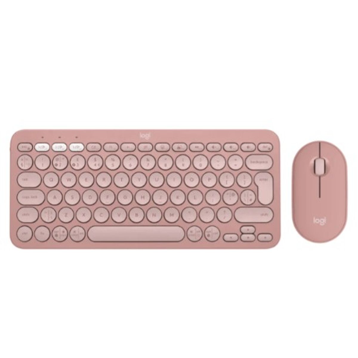 LOGITECH - Kit Teclado Y Mouse Logitech K380s +Mouse M350s Bt Inalámbrico rosa