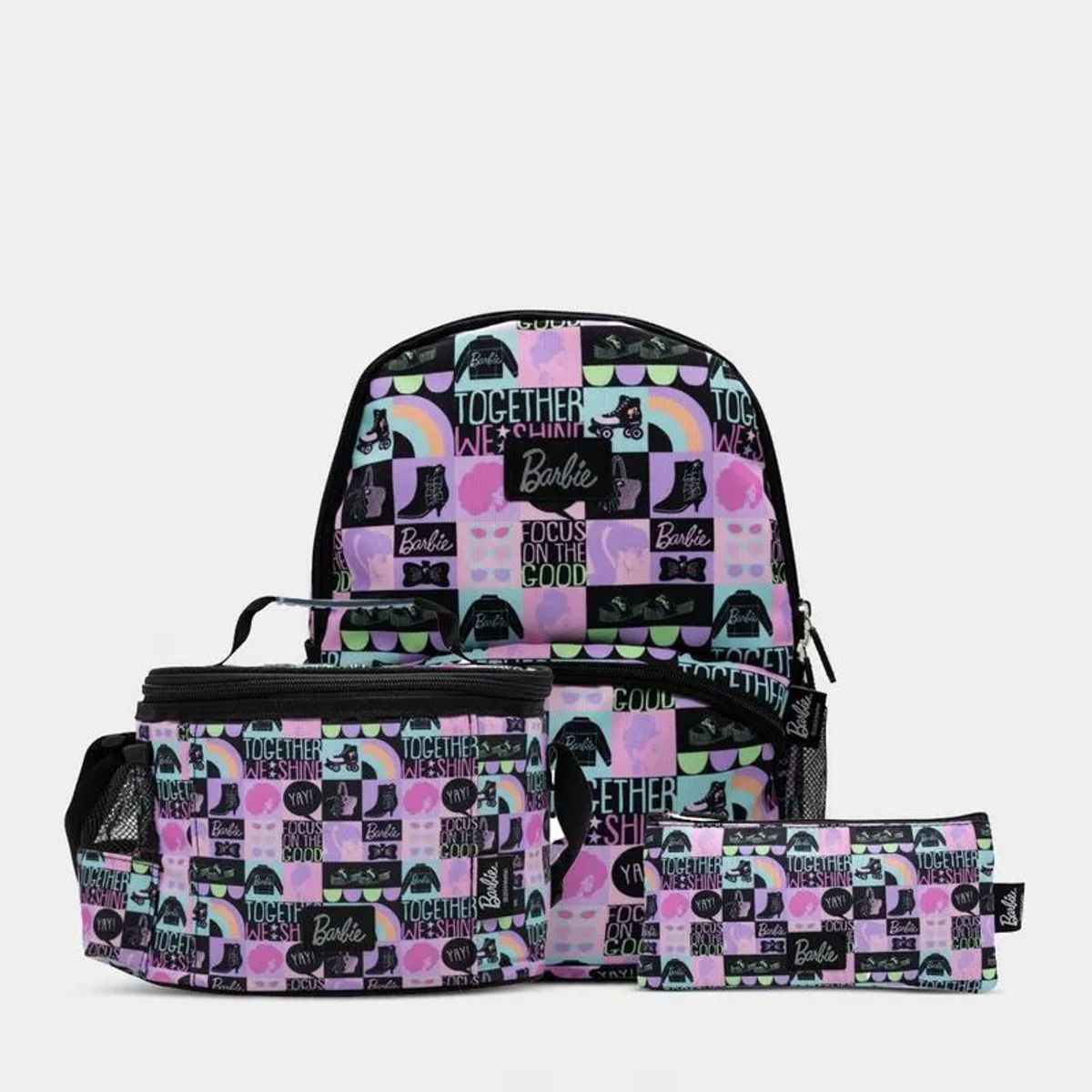 CHILDRENS CLUB - Set de Mochila escolar x3 piexas -  Barbie