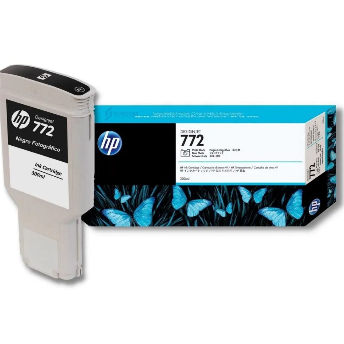 HP - Cartucho de Tinta HP 772 Photo Black (CN633A) Original 300 ml