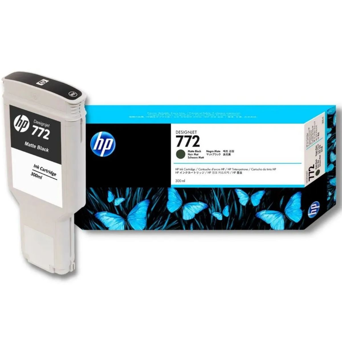 HP - Cartucho de Tinta HP 772 Matte Black (CN635A) Original 300 ml