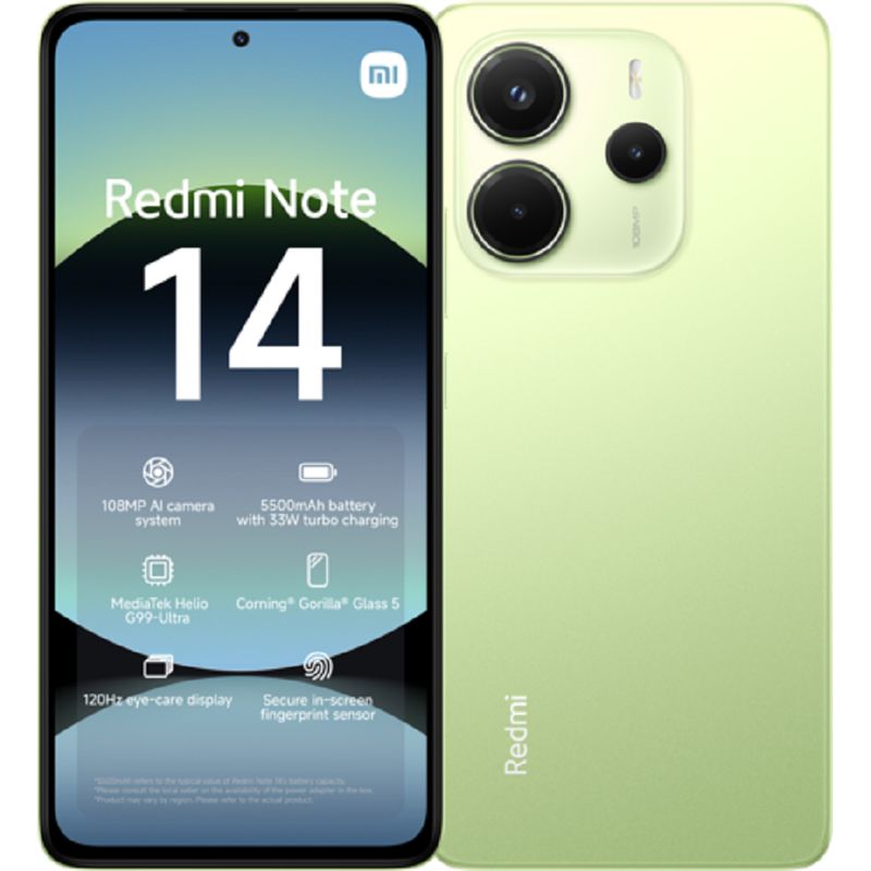 XIAOMI - Xiaomi Redmi Note 14 256GB 8GB RAM Verde