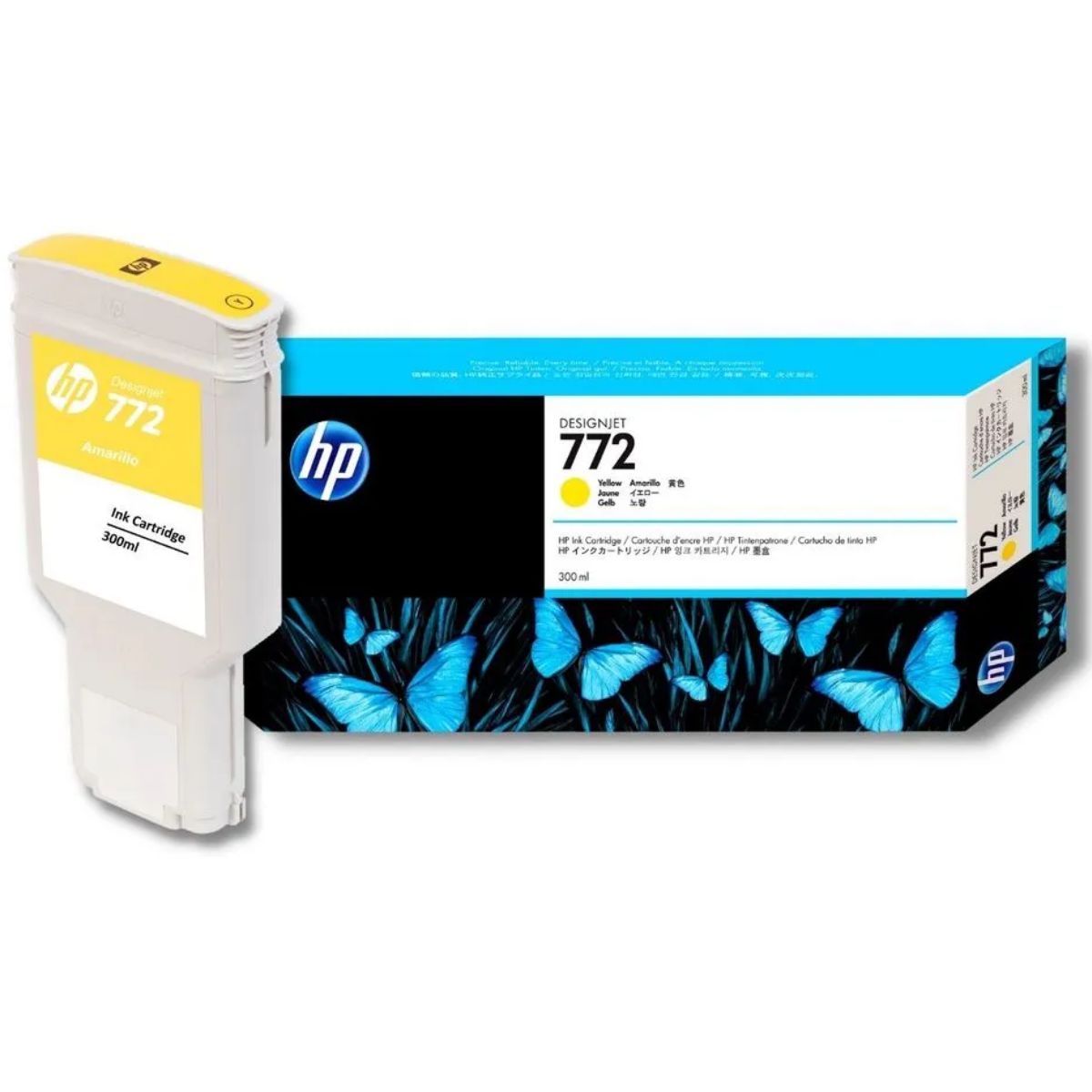 HP - Cartucho de Tinta HP 772 Yellow (CN630A) Original 300 ml