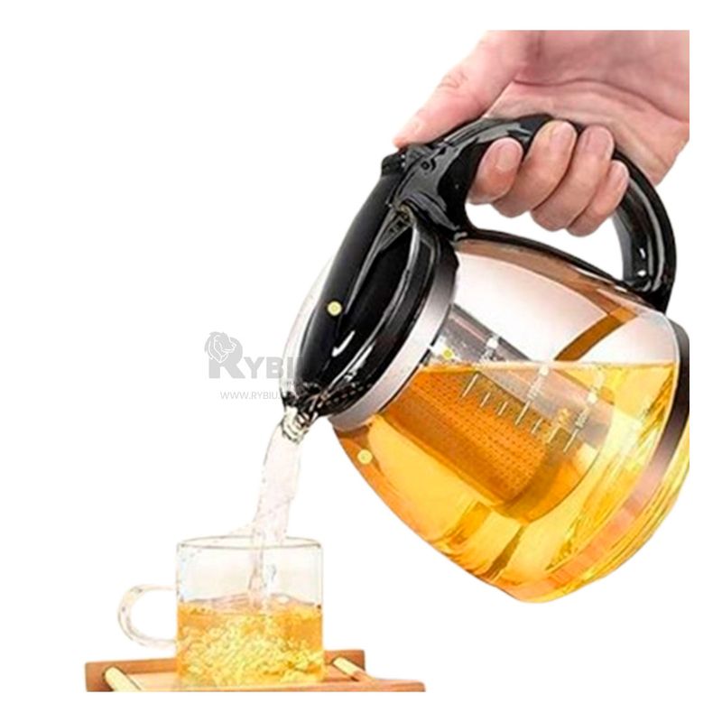 RYBIU IMPORT - Jarra Sofisticada de Infusion Negro 15 Lt Y+Regalo Stickers