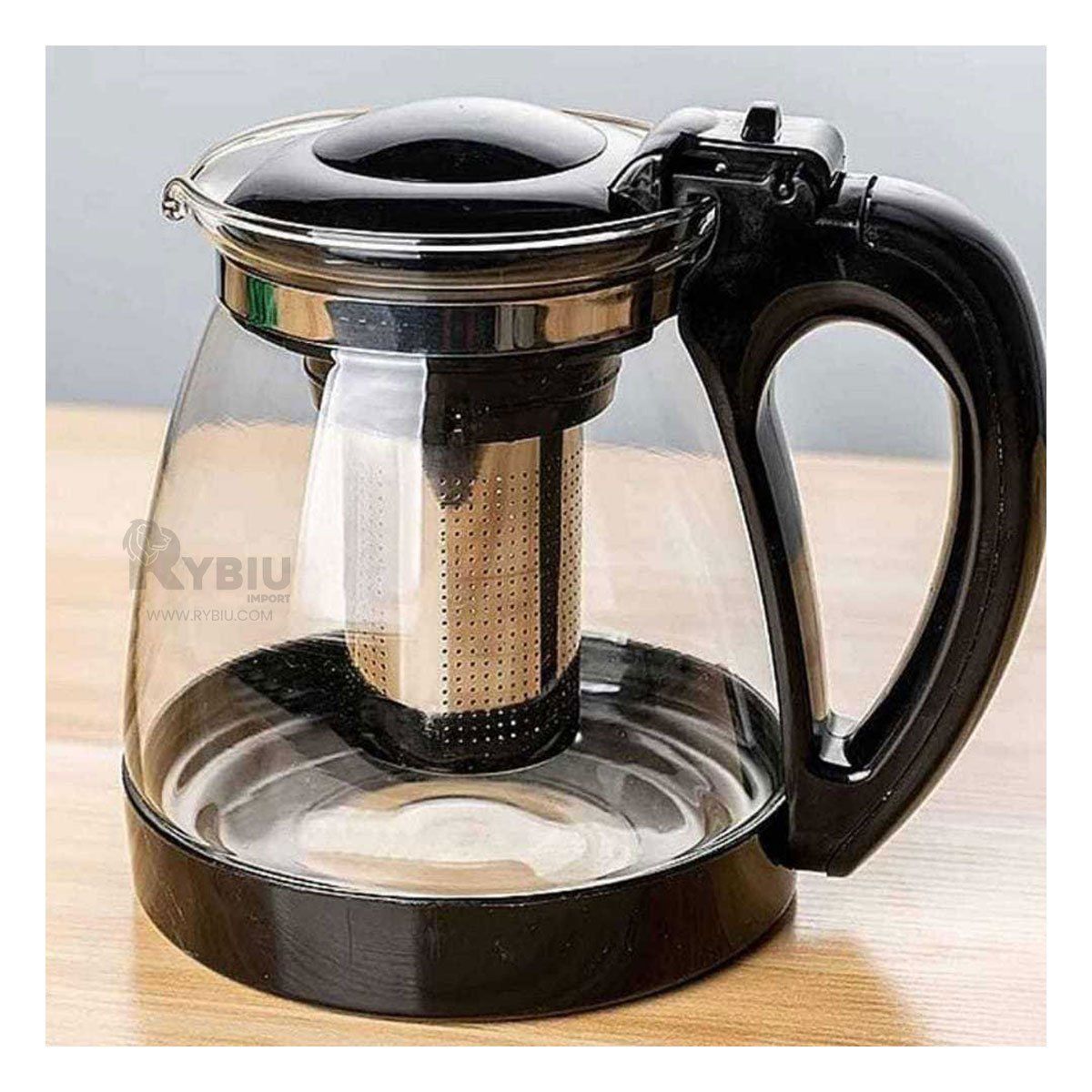 GENERICO - Caldera de Vidrio Ergonomica de Negro 2 LT Y+Gift MiniAgenda