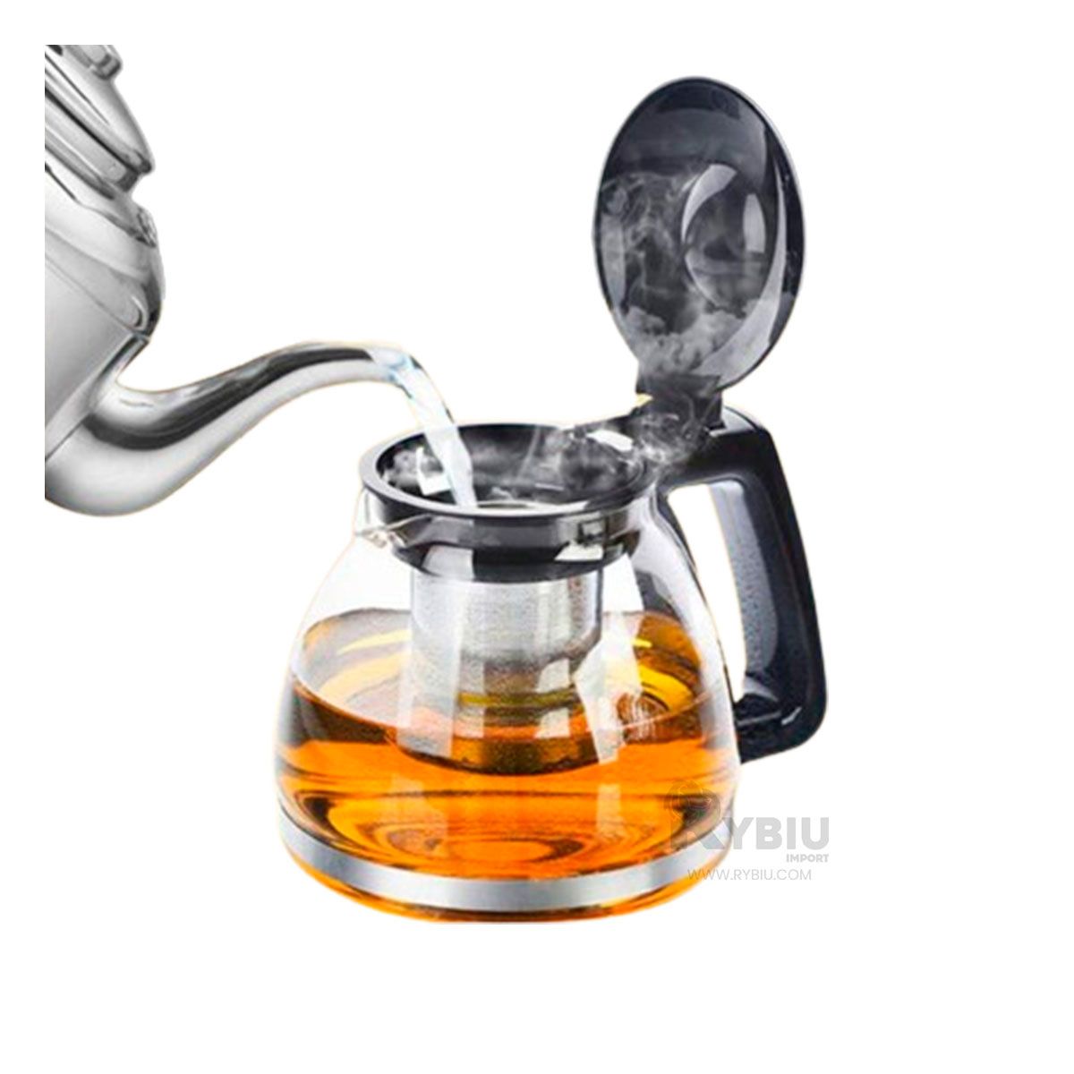 GENERICO - Caldera Moderno y Funcional de Negro 2 LT Y+Gift Stickers