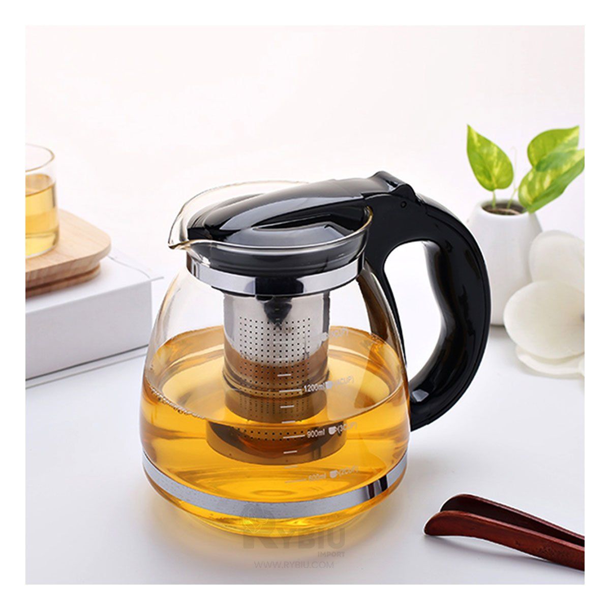 GENERICO - Caldera Moderno y Funcional de Negro 2 LT Y+Gift Stickers