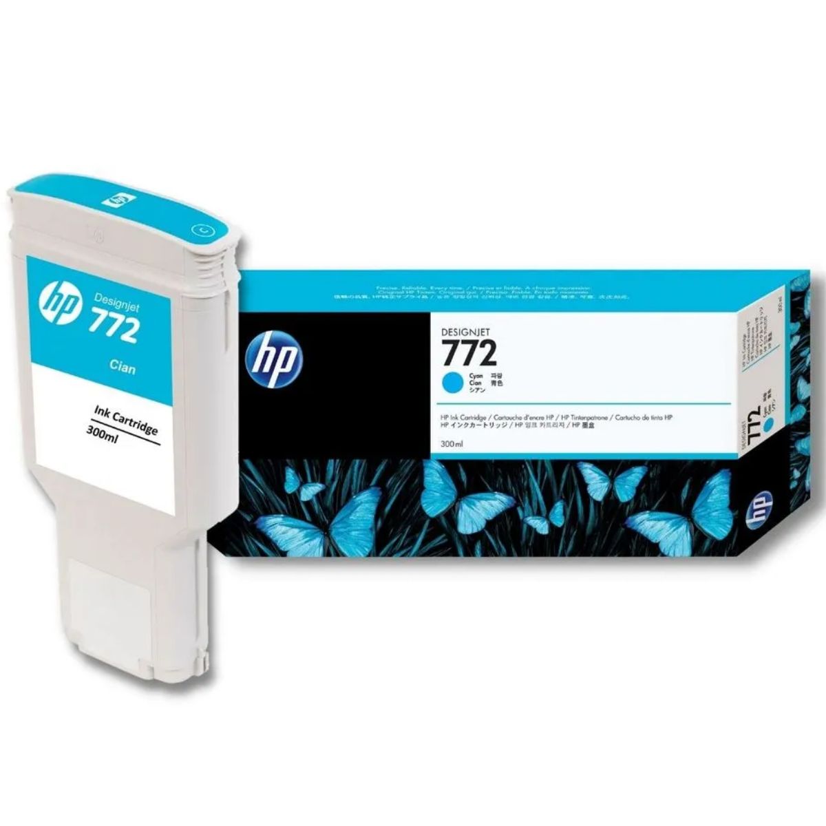 HP - Cartucho de Tinta HP 772 Cyan (CN636A) Original 300 ml