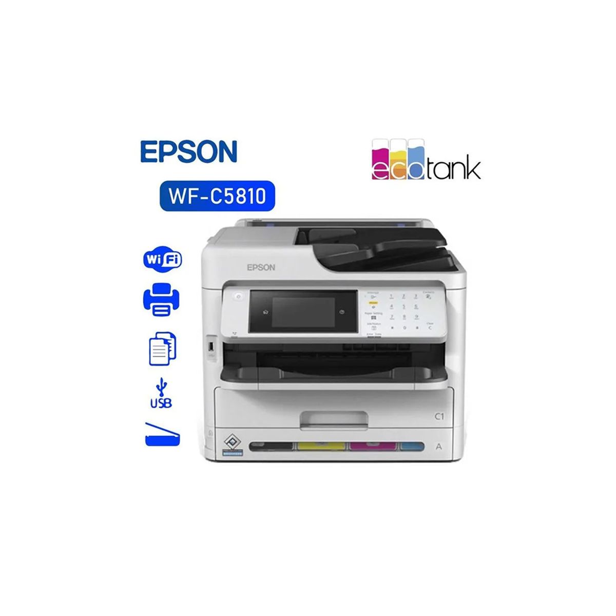 EPSON - Impresora Epson WorkForce Pro WF-C5810 Multifuncional A4  ADF WIFI