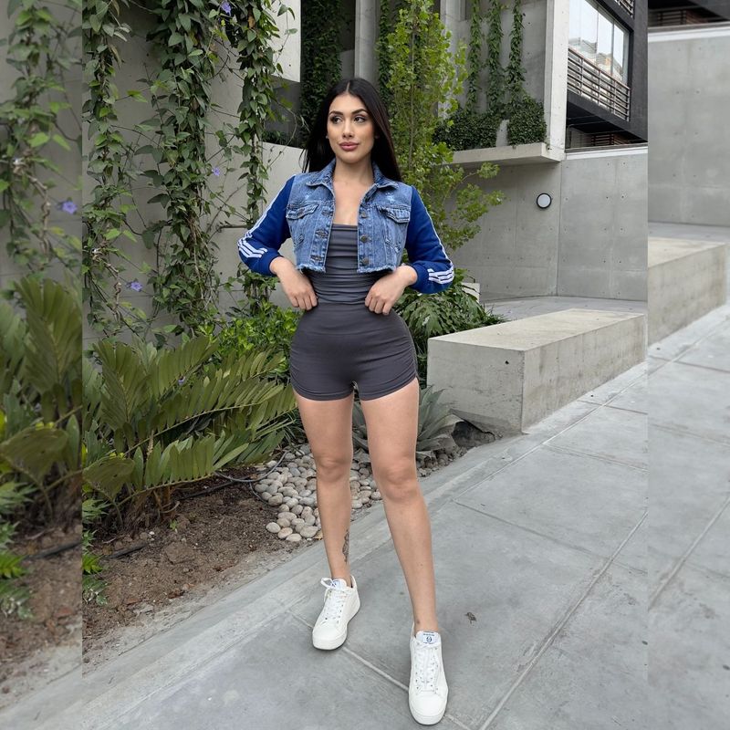 BENCUS JEANS - Casaca Jean Franela Mujer Track