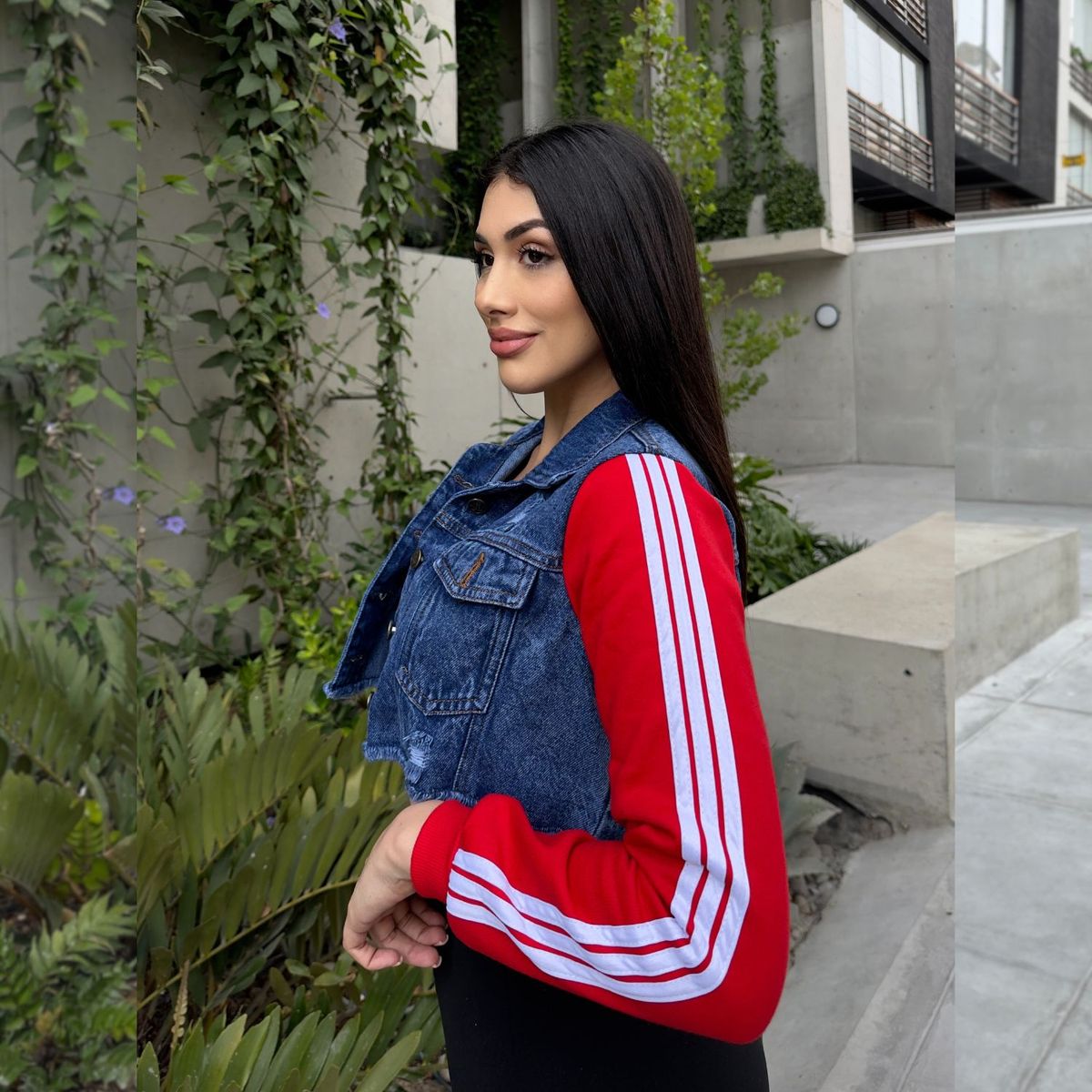 BENCUS JEANS - Casaca Jean Franela Mujer Track