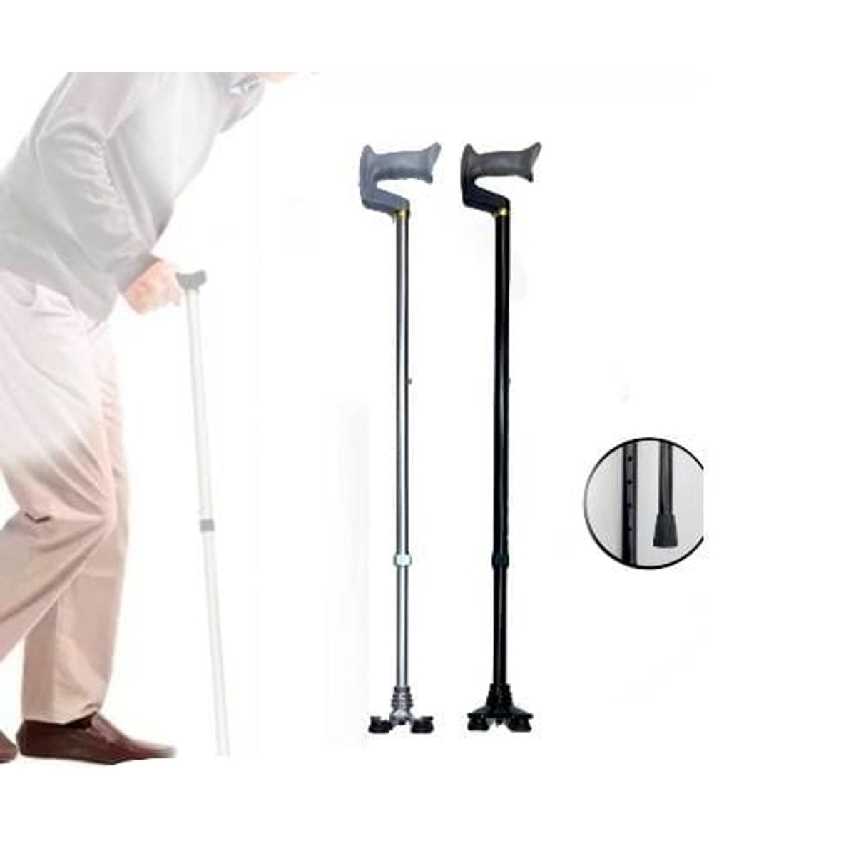 GENERICO - 1Baston mango tipo serrucho con 4 patas