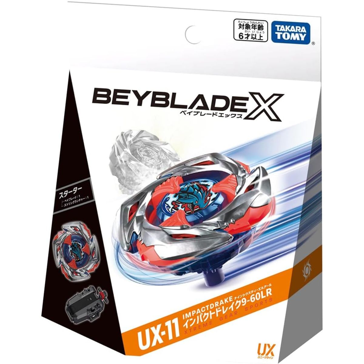 TAKARA TOMY - BEYBLADE X UX-11 IMPACT DRAKE 9-60LR