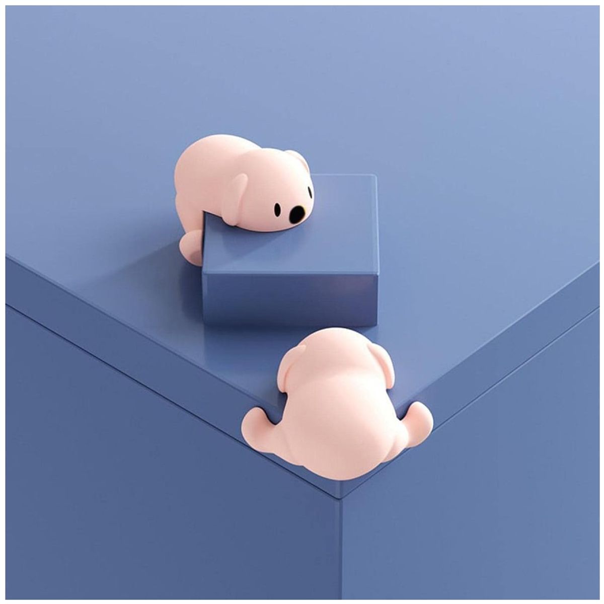 TODO FIT - Protector de esquinas con diseño de ositos para bebés y niños  Seguridad para mesas y muebles x4