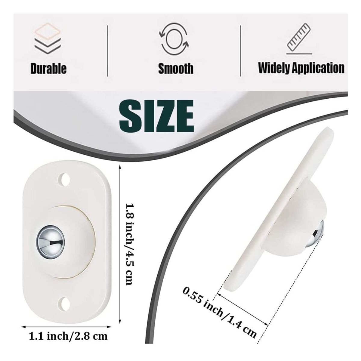 TODO FIT - Set 4 Ruedas Multiuso para Trasladar Muebles