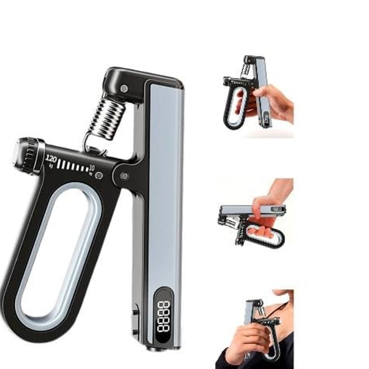 GENERICO - Fortalecedor de Agarre de Mano Hand Grip de 10 kg a 120 kg