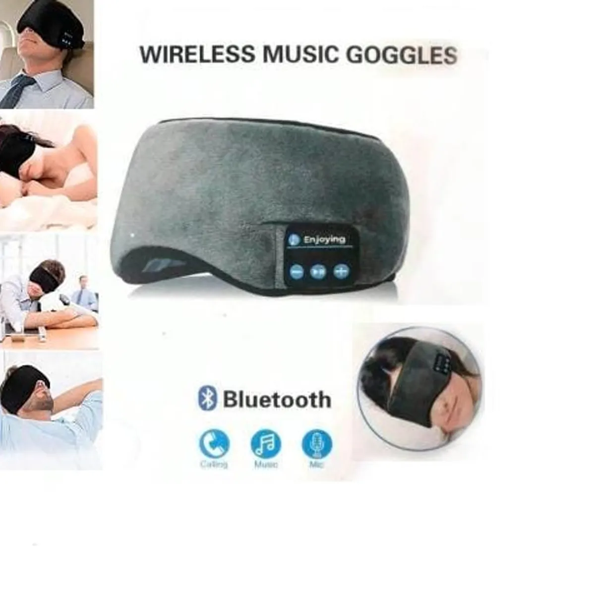 GENERICO - Auriculares Antifaz para dormir Sleep Mask con Bluetooth