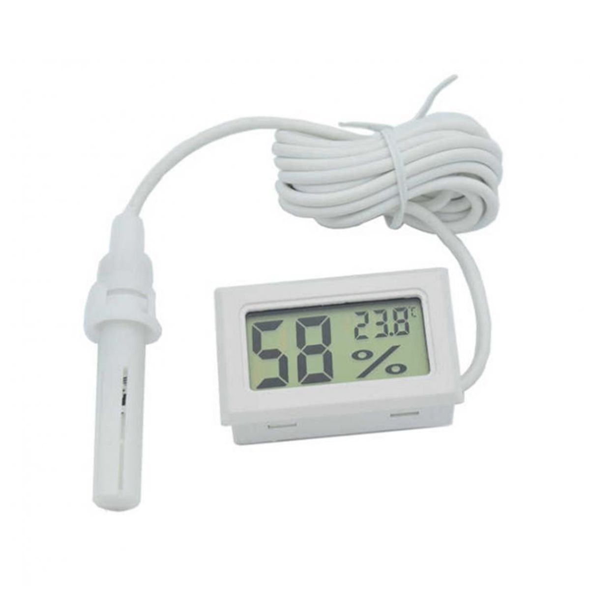 GENERICO - Termómetro Digital de Precisión con Sonda Color BLANCO