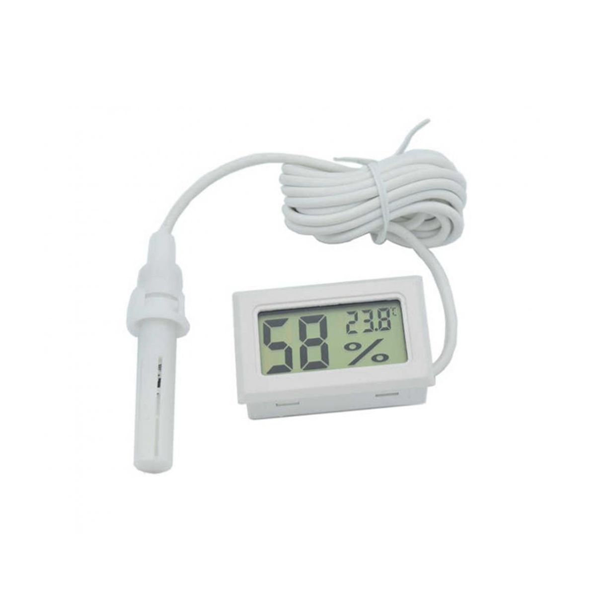 GENERICO - Termómetro Digital de Precisión con Sonda Color BLANCO