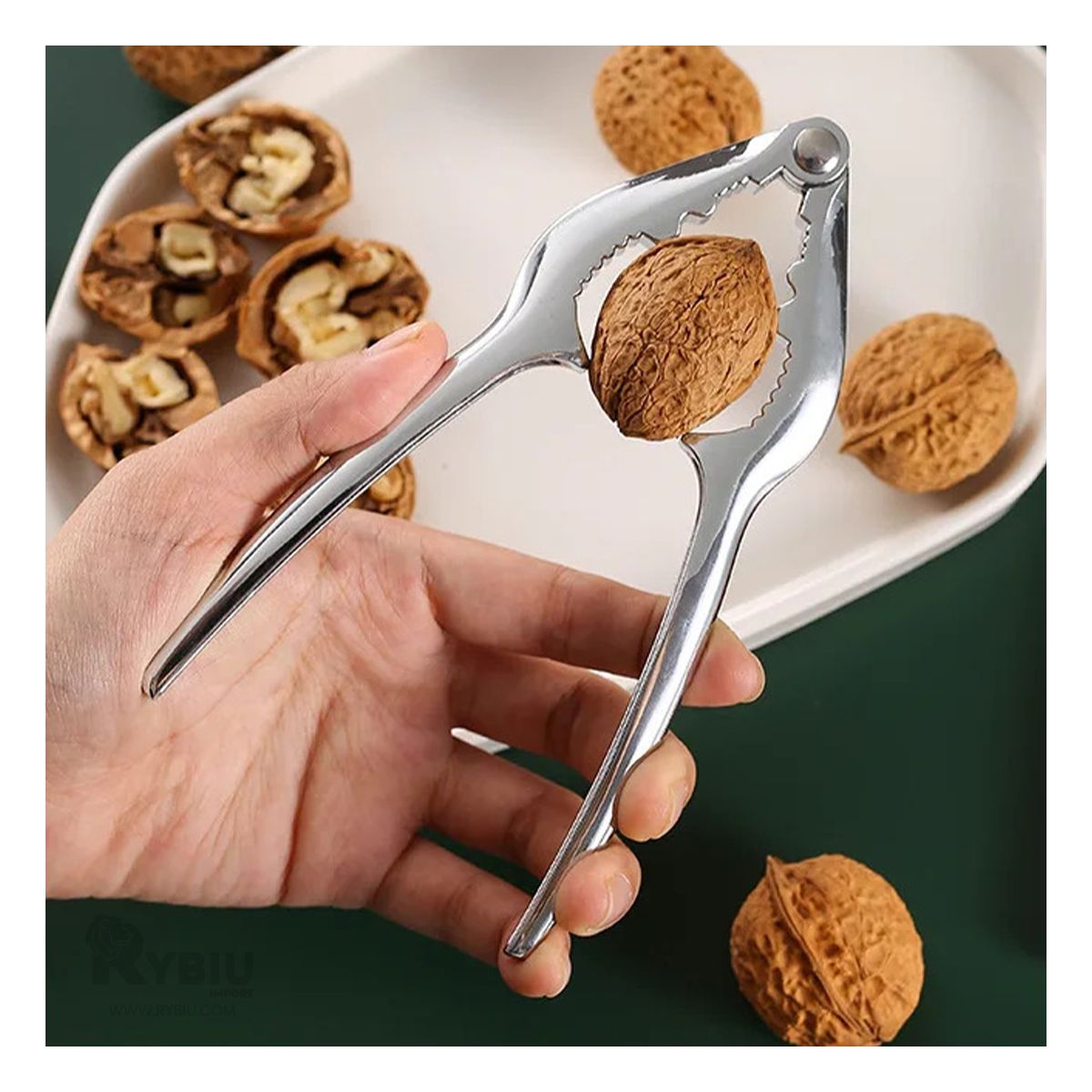 GENERICO - Tenaza de Acabado Elegante en Color Acero Y+Regalo Stickers