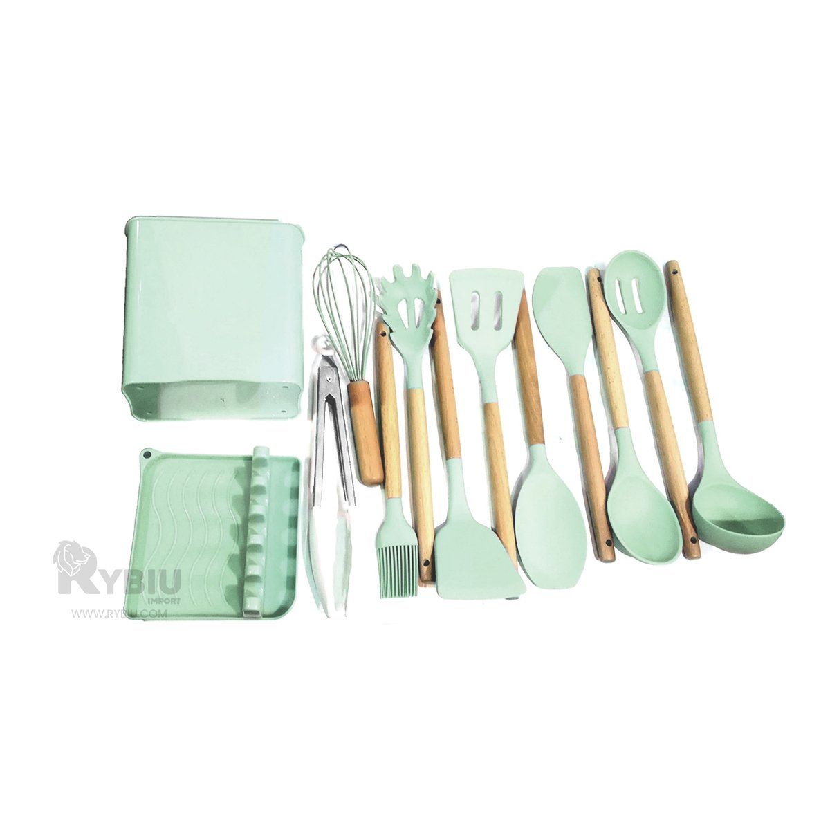 GENERICO - Combo de Espatulas en Verde Agua Y+Regalo Stickers