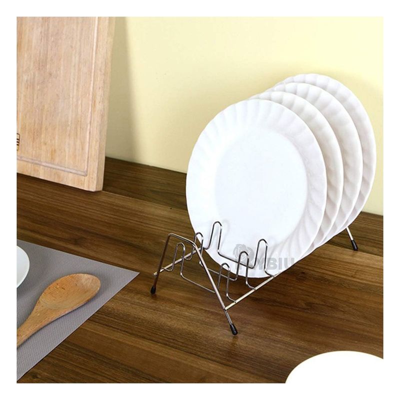 GENERICO - Soporte para Platos y Tapas de Ollas de Acero
