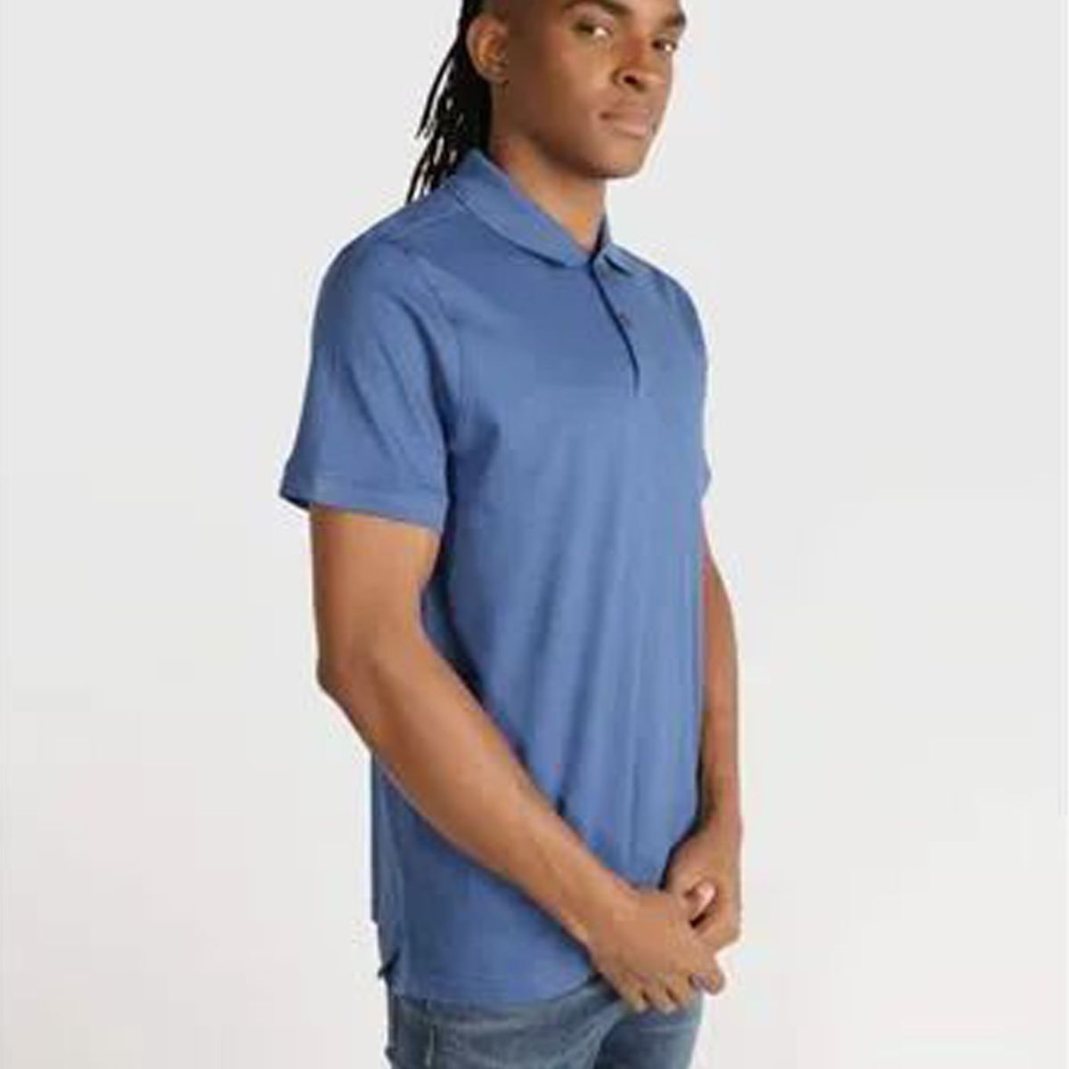 CALVIN KLEIN - POLO SS LIQUID TOUCH INTERLOCK SOLI