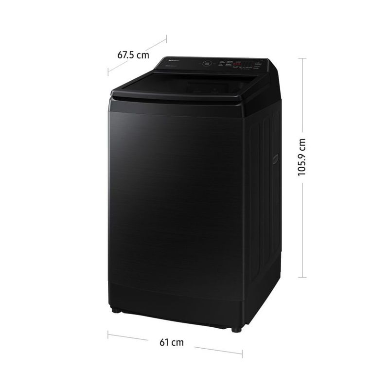 SAMSUNG - Lavadora Samsung EcoBubble 13 KG Negra - WA13CG5441BVPE