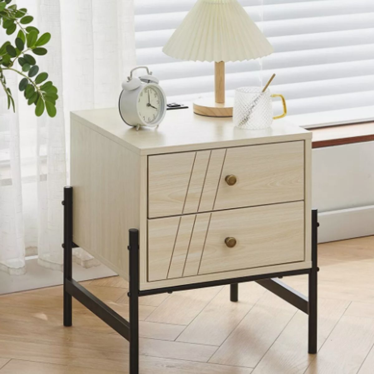 NACION MUEBLES - VELADOR NACION MUEBLE JOSÉ COLOR BLANCO