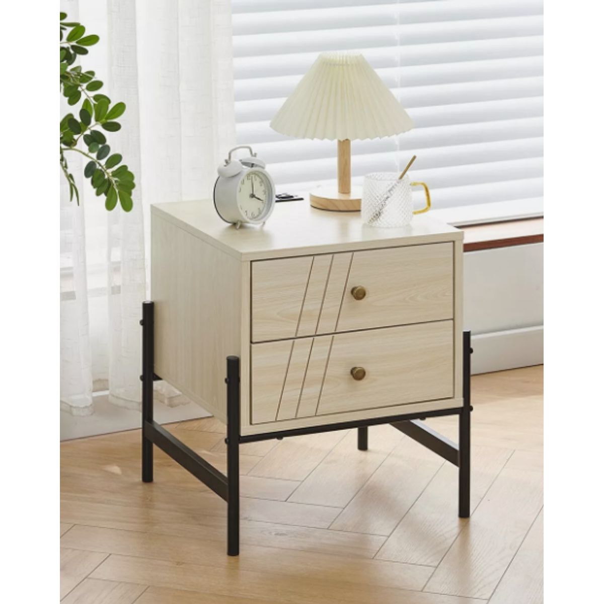 NACION MUEBLES - VELADOR NACION MUEBLE JOSÉ COLOR BLANCO