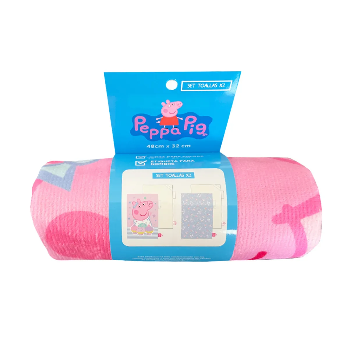 CHILDRENS CLUB - Set de toalla x2 Peppa Pig Cupcakes