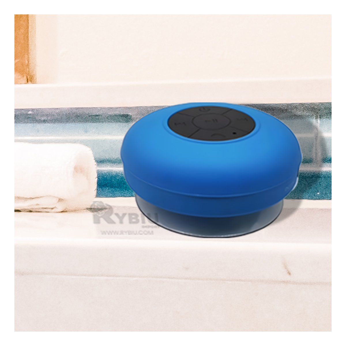 GENERICO - Parlante Funcional de Ducha Color Azul Y+Regalo Stickers