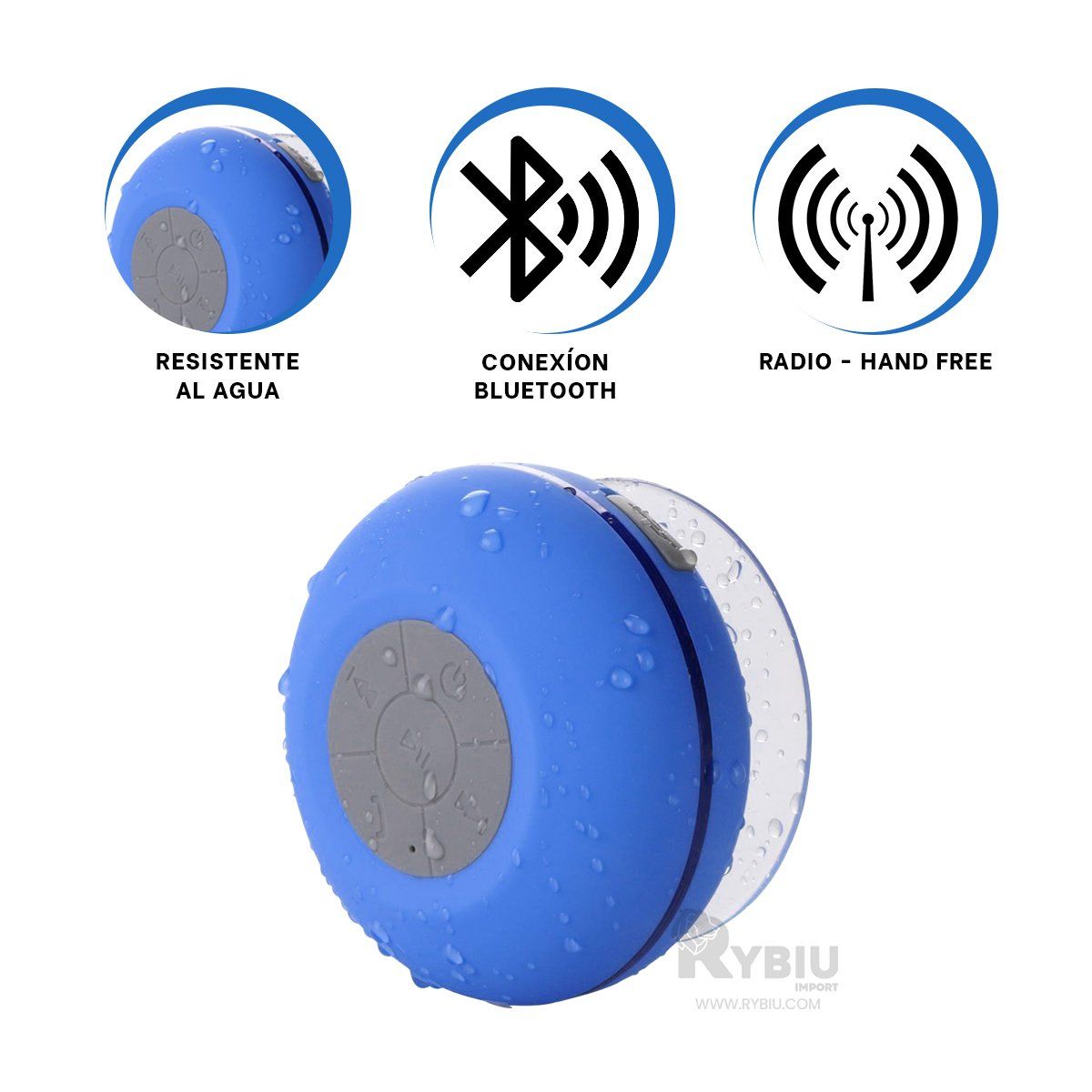 GENERICO - Dispositivo de Sonido Moderno en Azul Y+Post-it Adhesivos