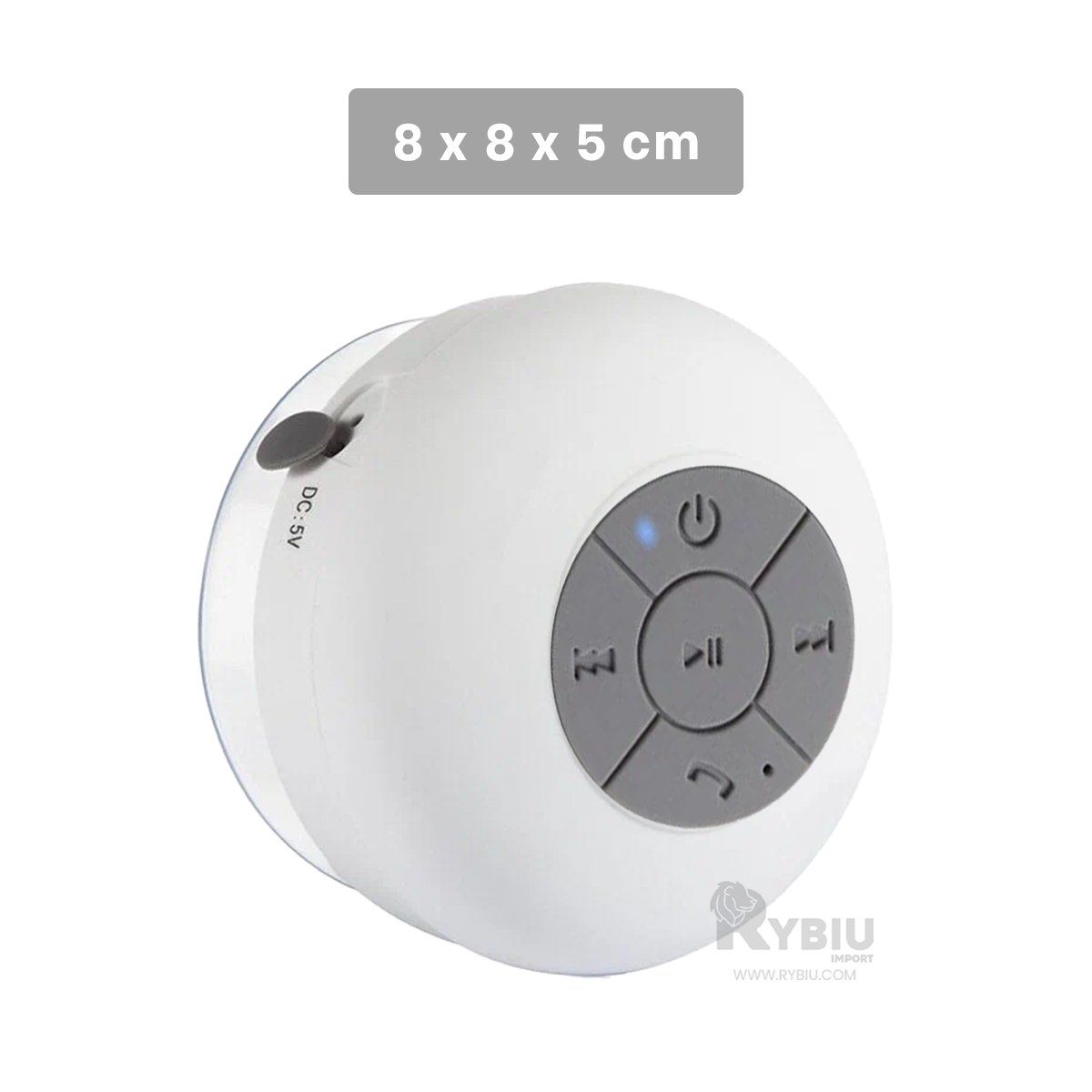 RYBIU IMPORT - Dispositivo de Musica en Blanco Y+Regalo Ligas para Peinar