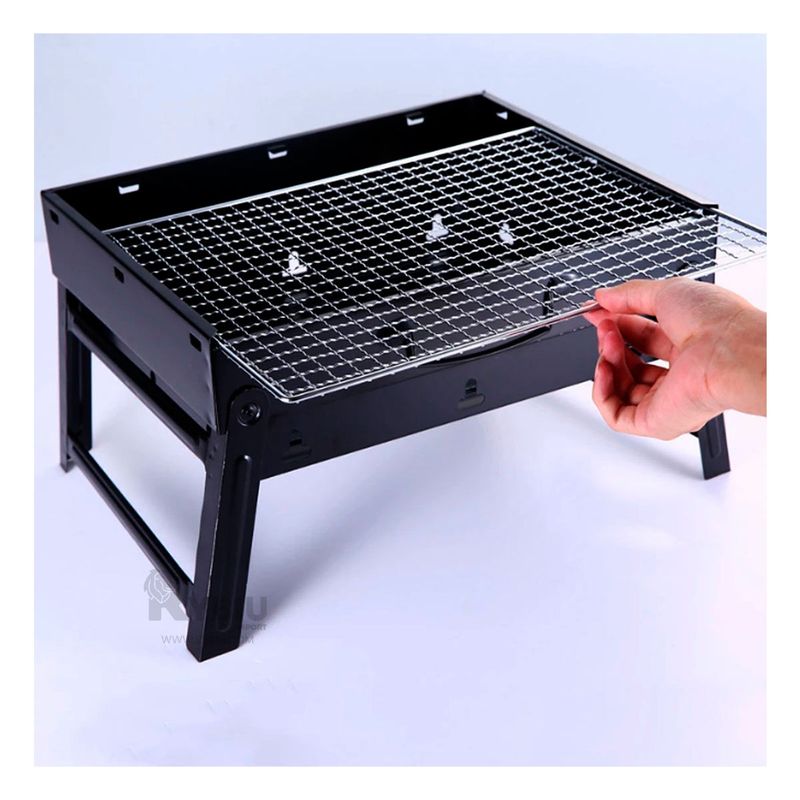 RYBIU IMPORT - Parrilla Pequeña Plegable para Aire Libre en Color Negro