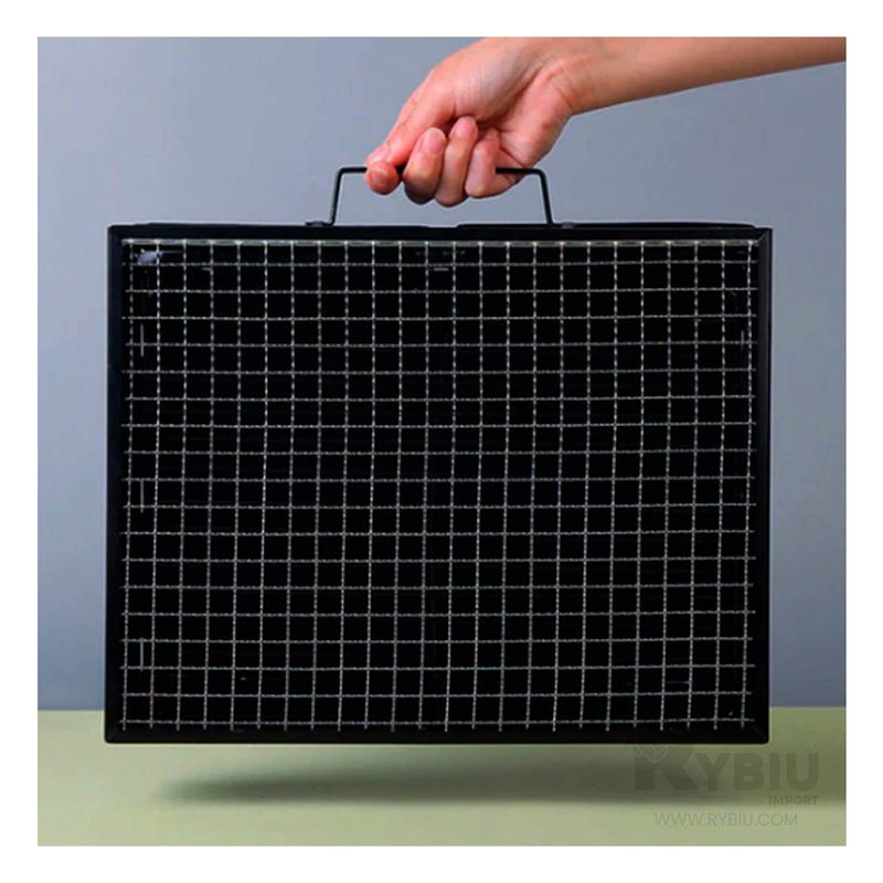 GENERICO - Bbq Moderna para Campo en Negro Y+Gift MiniAgenda