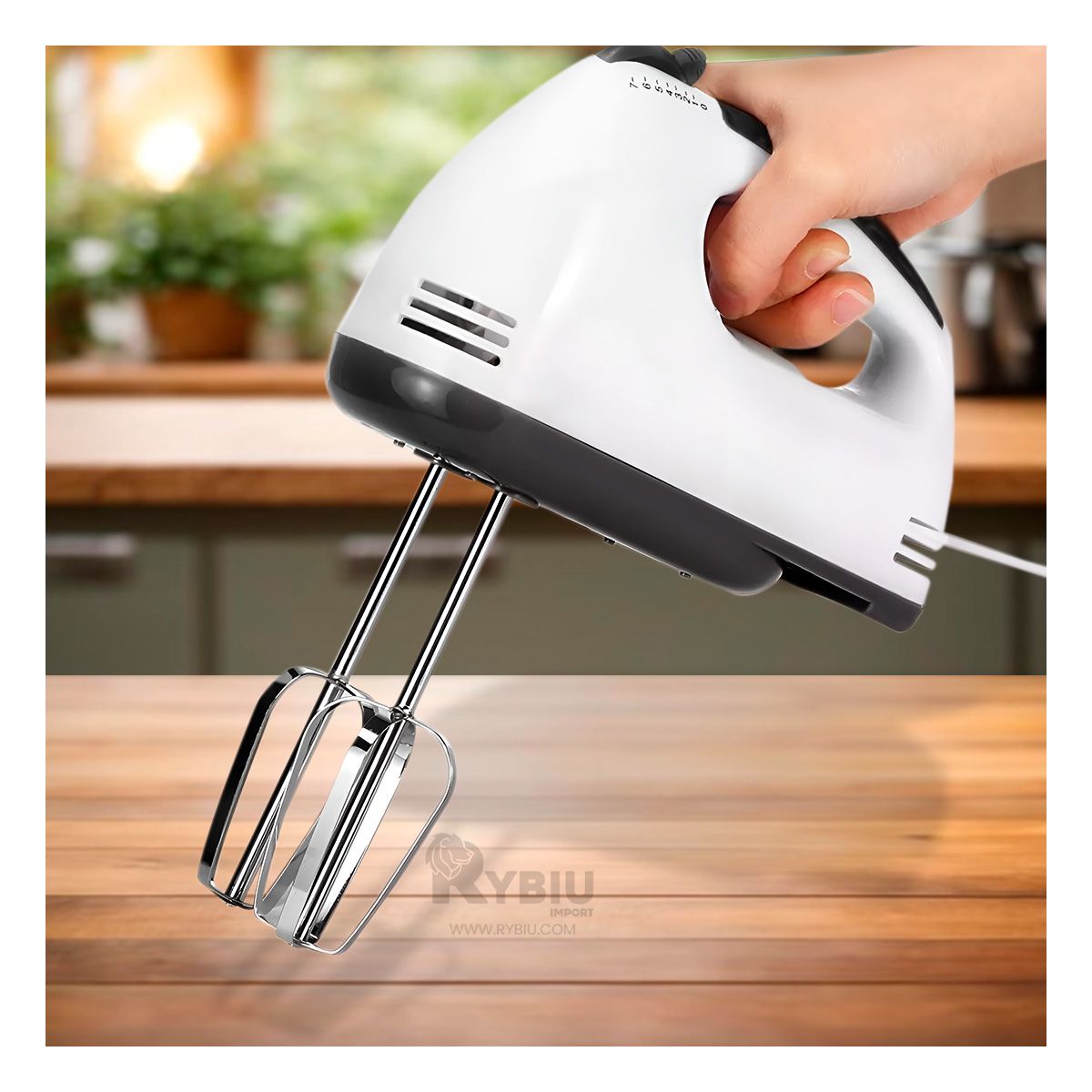 GENERICO - Licuadora Eficaz y Util de Blanco Y+Banderitas Adhesivas