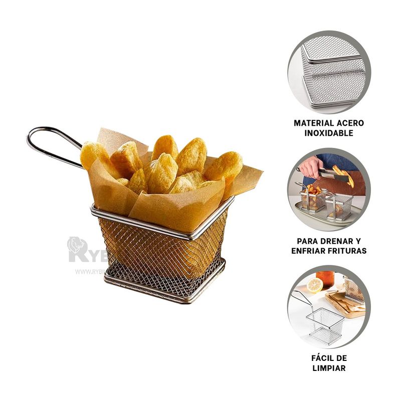 RYBIU IMPORT - Canastilla para Aceite en Plateado Y+Ligas de Regalo