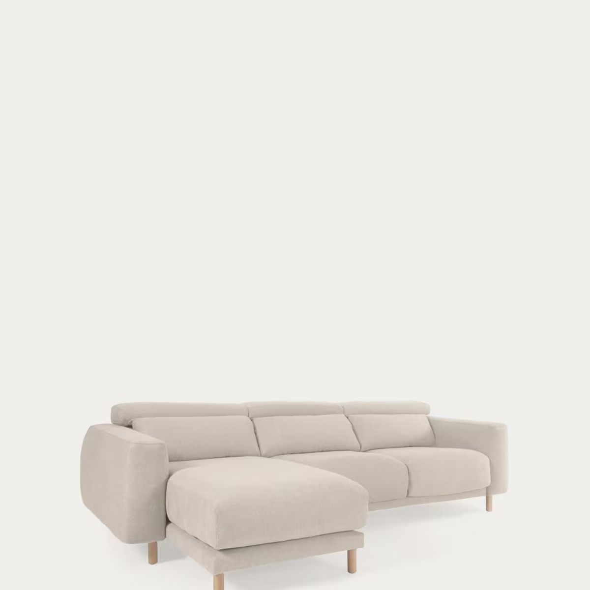 YOLODECORO - Seccional con Chaise Longue a la Izquierda Singa Crudo