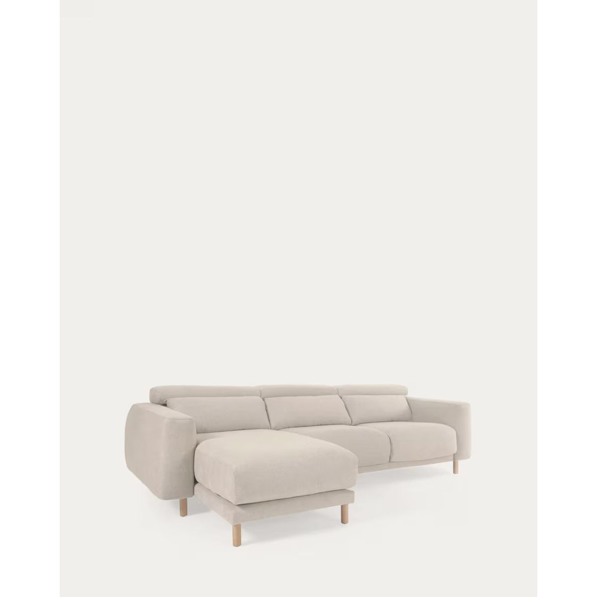 YOLODECORO - Seccional con Chaise Longue a la Izquierda Singa Crudo