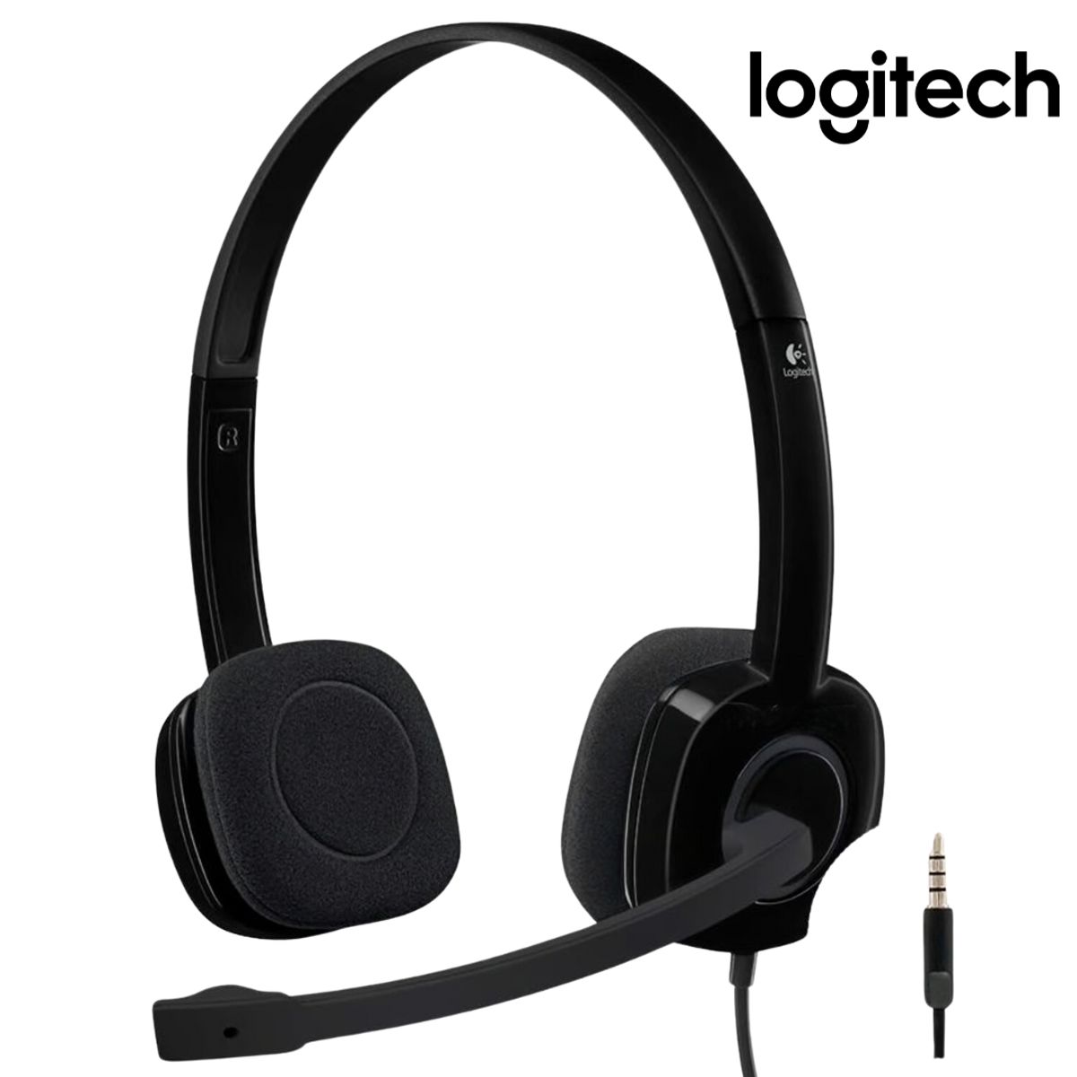LOGITECH - AUDIFONO CMICROF LOGITECH H151 STEREO BLACK 981-000587