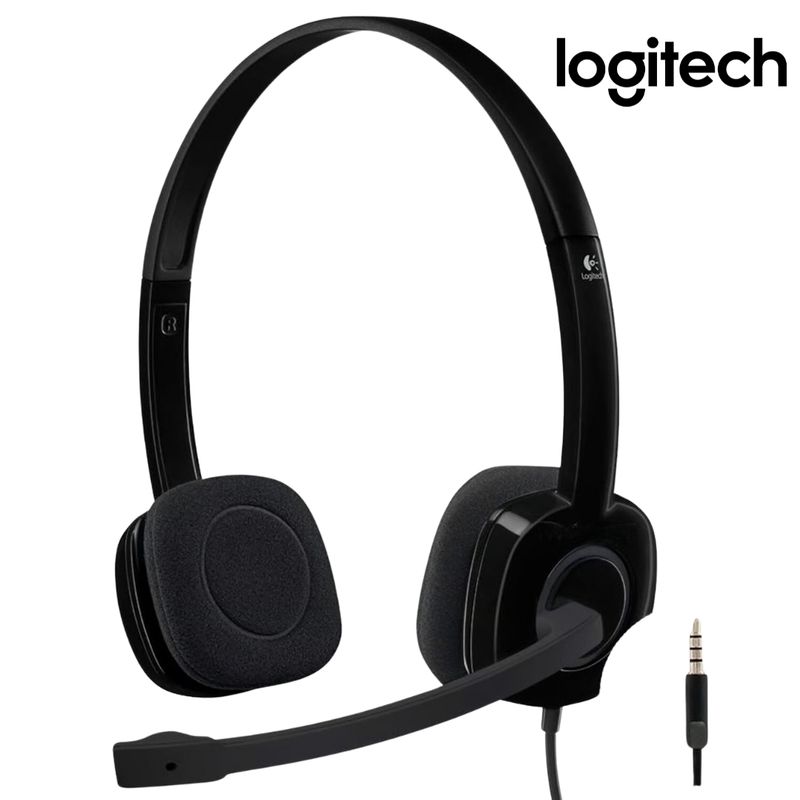 LOGITECH - AUDIFONO CMICROF LOGITECH H151 STEREO BLACK 981-000587