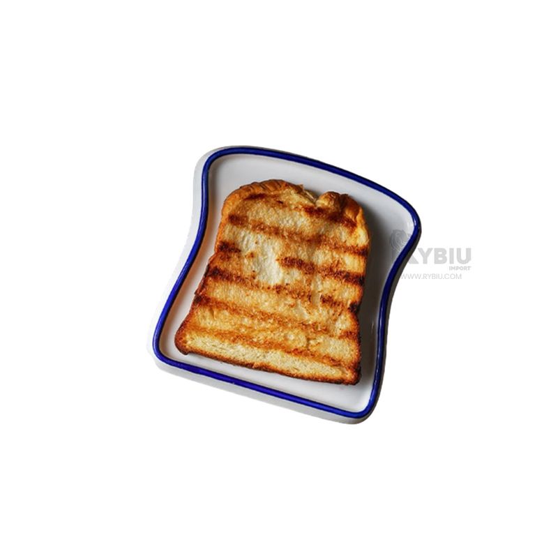 RYBIU IMPORT - Fuente para Comida Peculiar en Azul Y+Regalo Agendita