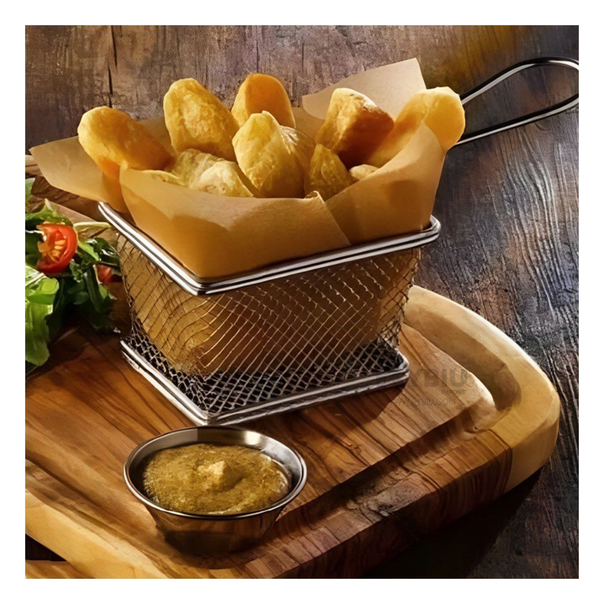 RYBIU IMPORT - Cesta Conveniente para Cocina en Plateado Y+Regalo Agendita