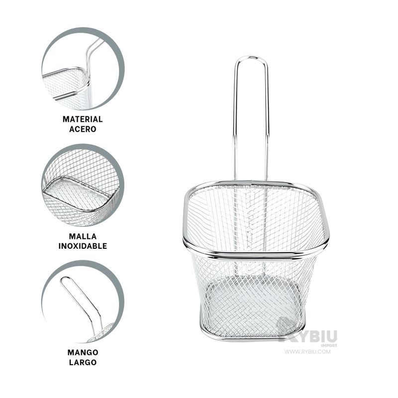 RYBIU IMPORT - Canastilla Ergonomica en Plateado Y+Regalo Ligas para Peinar