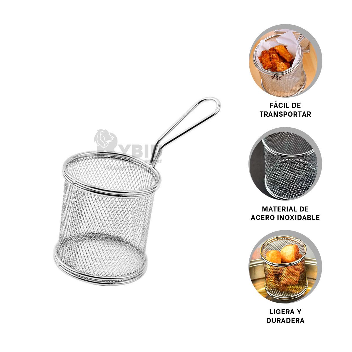 RYBIU IMPORT - Cesta de Nuggets 165x88x118cm Plateada Y+Papel de Regalo