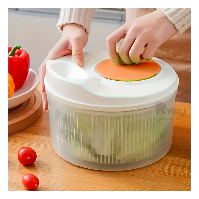 RYBIU IMPORT - Contenedor Eficiente en Blanco y Naranja Y+Post-it Adhesivos